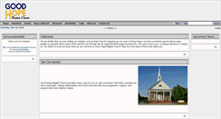 Desktop Screenshot of goodhopebaptist.com