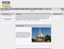 Tablet Screenshot of goodhopebaptist.com